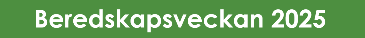 Text: Beredskapsveckan 2025
