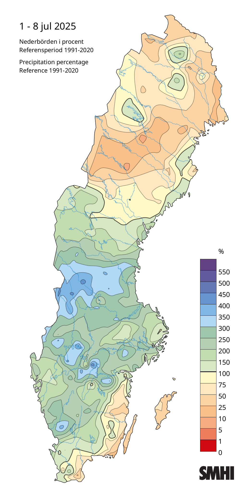 nederbördskarta